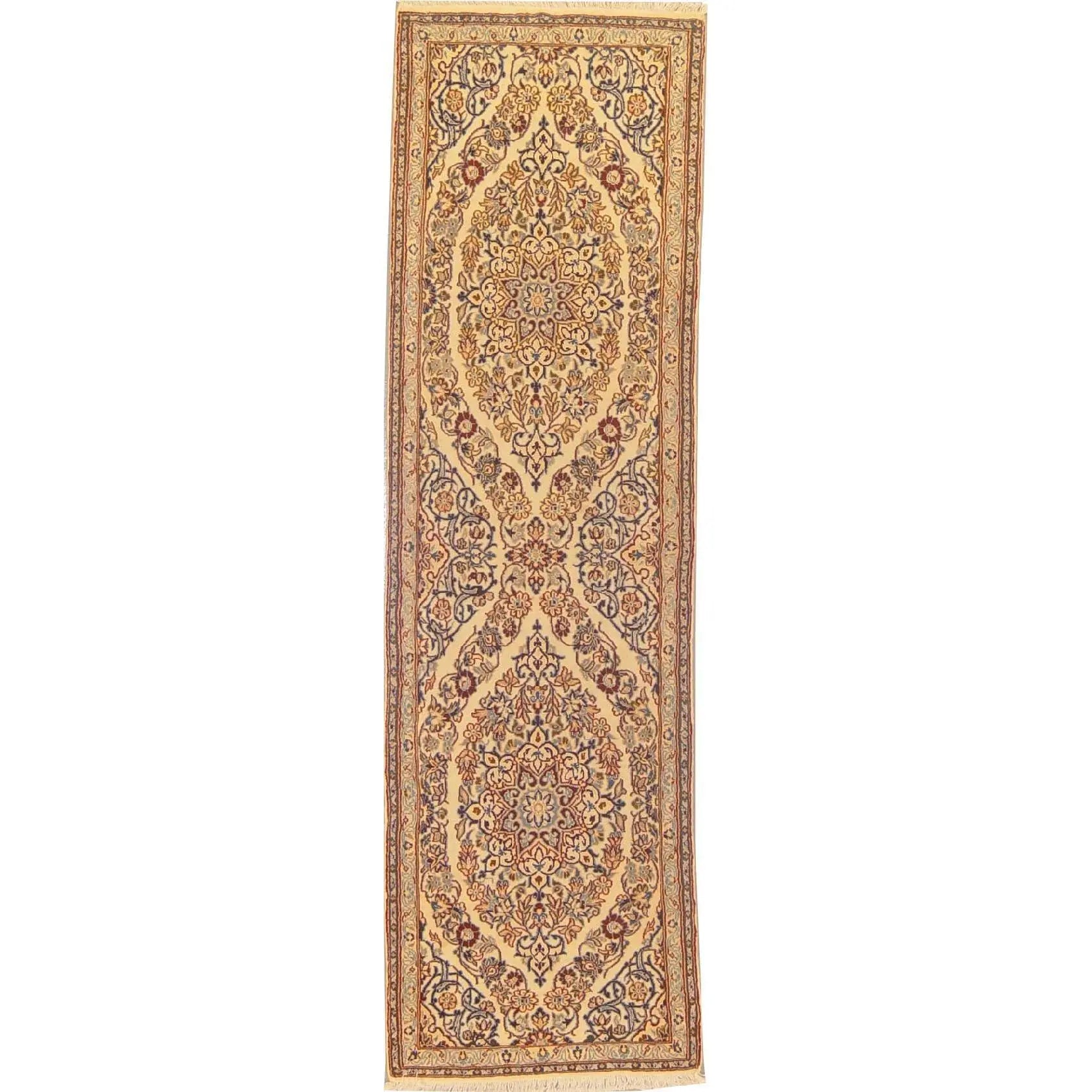 One Of The Kind Persian Nain Rug 7'2" x 2'1"